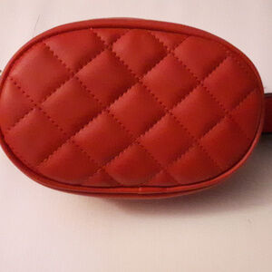 Waist bag fanny pack quilted fanny pack NEW Luxury Look RED
